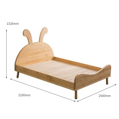 Modern  Nature Wooden Children Furniture Cot Beds For Bedroom Set