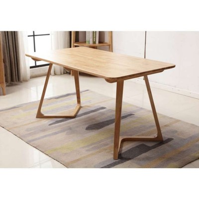 Latest Simple Natural Wood Wall Table Dining Furniture for Bistro Restaurant General Use